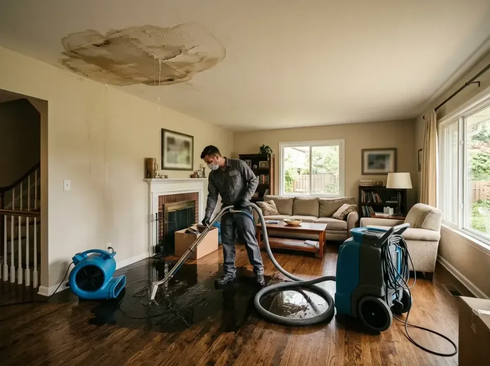 attic-pipe-burst-ceiling-drip-008 — frequently asked questions, Water Damage Restoration & Carpet Care in Union Grove, WI